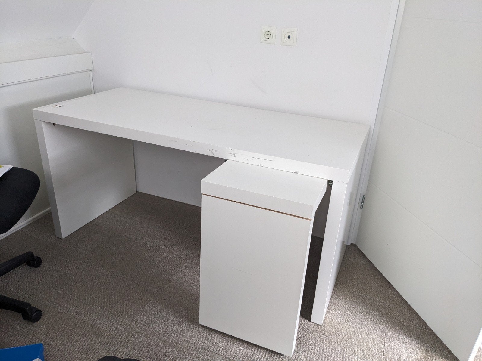 GRATIS Ikea Malm bureau, Ophalen, Gebruikt, Schoolbureau, IKEA