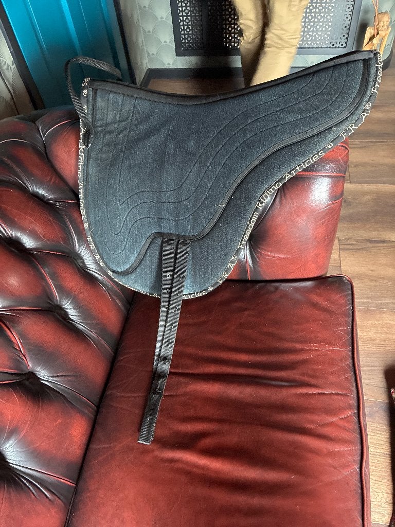 Bareback Pad F.R.A. Jeany Zwart, Full (L), Gebruikt, Overige merken, Overige typen