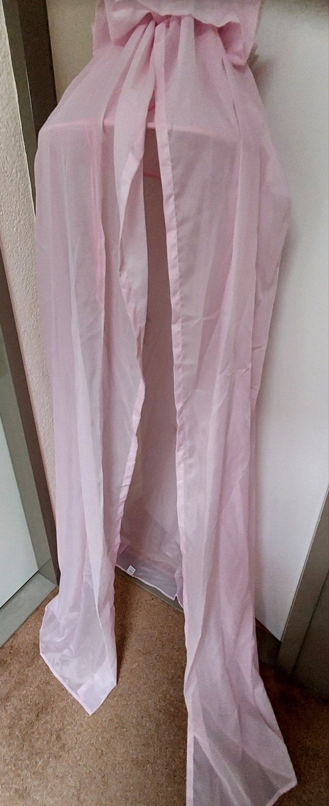 Roze bedhemel voor baby- of kinderkamer, Ophalen, Zo goed als nieuw, 180 cm of meer, Minder dan 70 cm