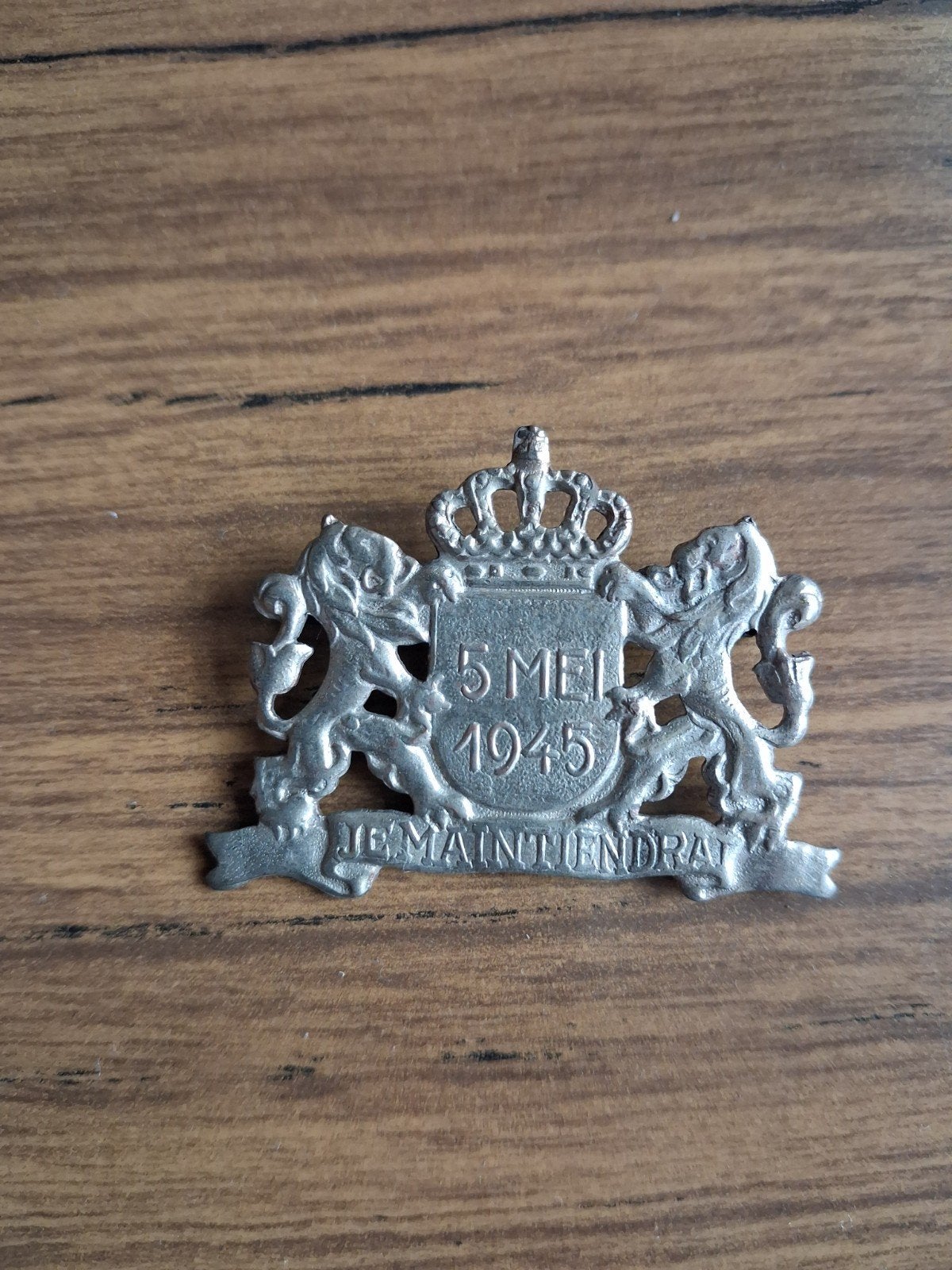 Bevrijdingsspeld 5 Mei 1945 - 'Je Maintiendrai', Ophalen of Verzenden