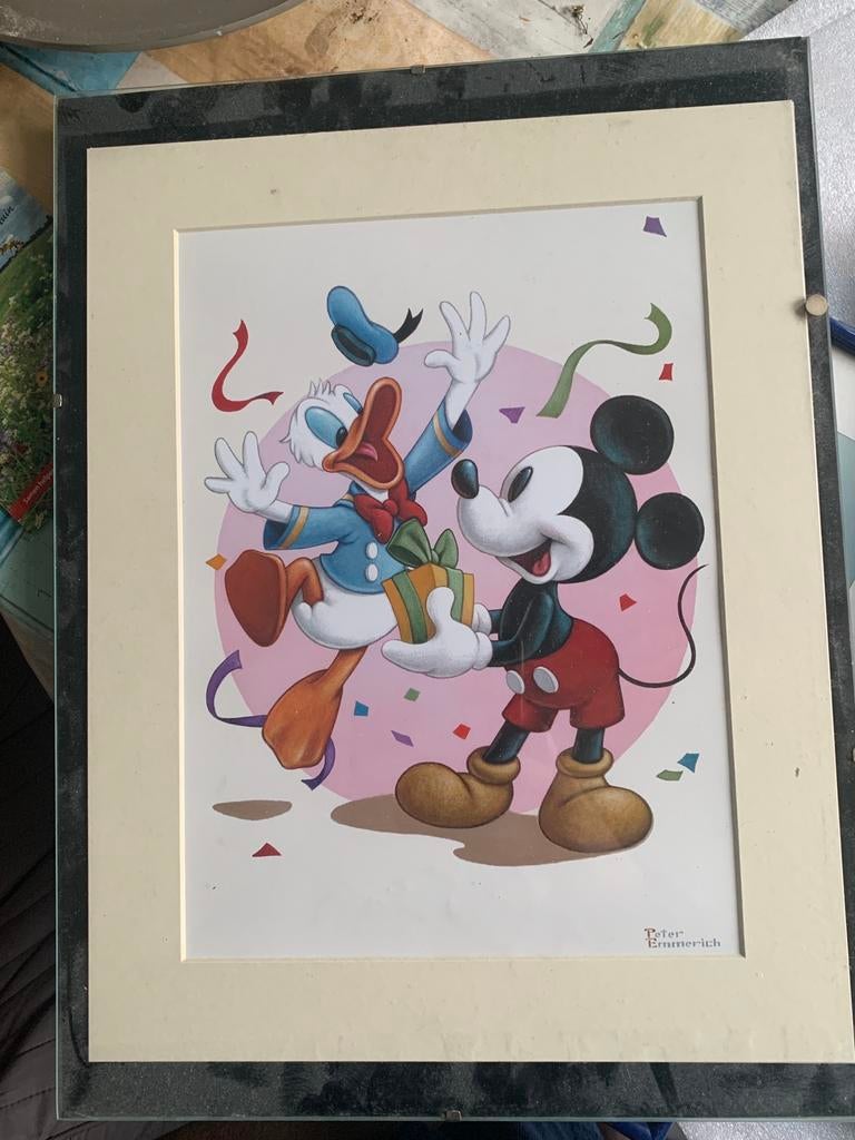Donald & Mickey + de cast van Lady en de Vagebond, Verzamelen, Ophalen of Verzenden, Mickey Mouse, Zo goed als nieuw, Beeldje of Figuurtje