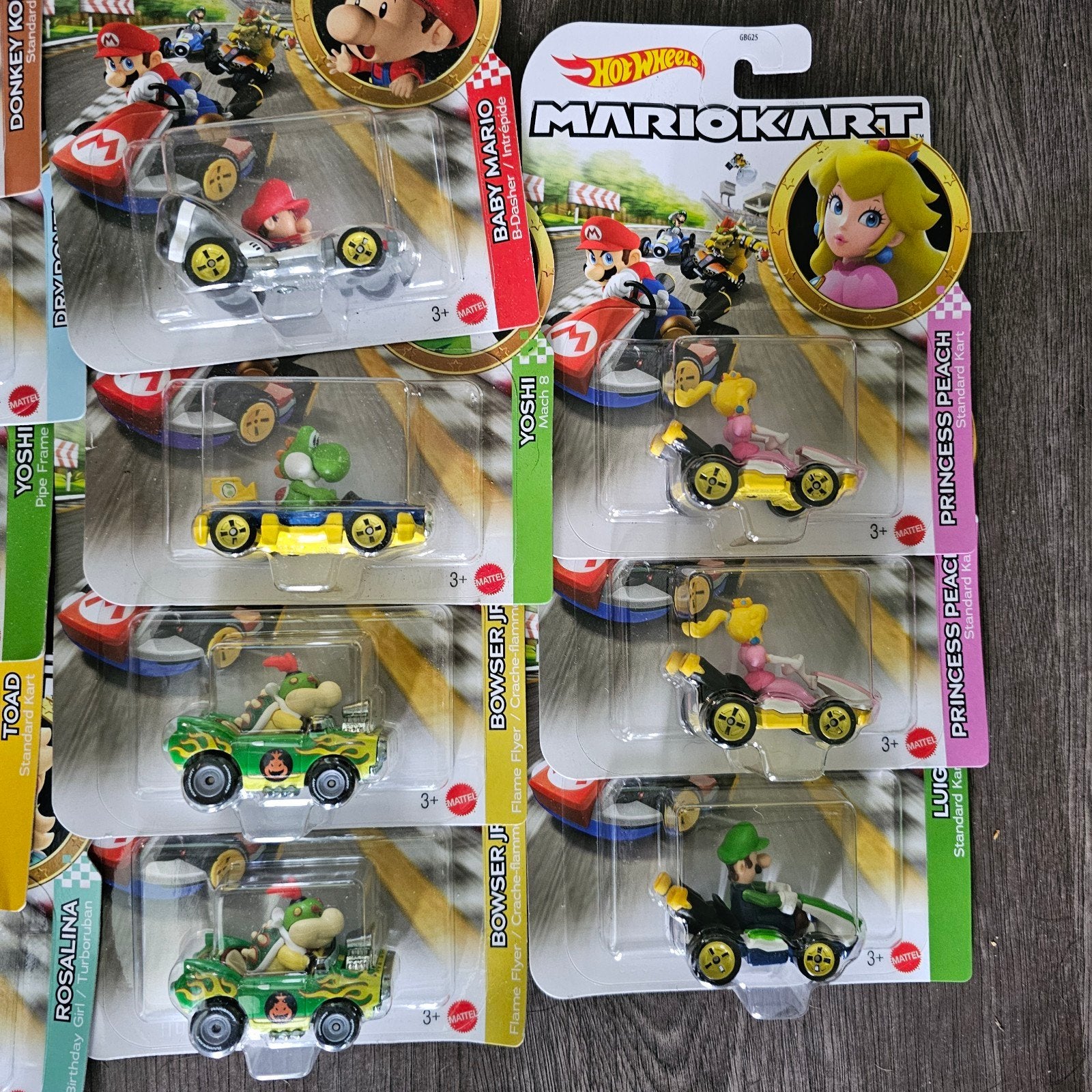 Hot Wheels Mario Kart voertuigen - Diverse karakters, Kinderen en Baby's, Speelgoed | Speelgoedvoertuigen, Nieuw, Ophalen of Verzenden