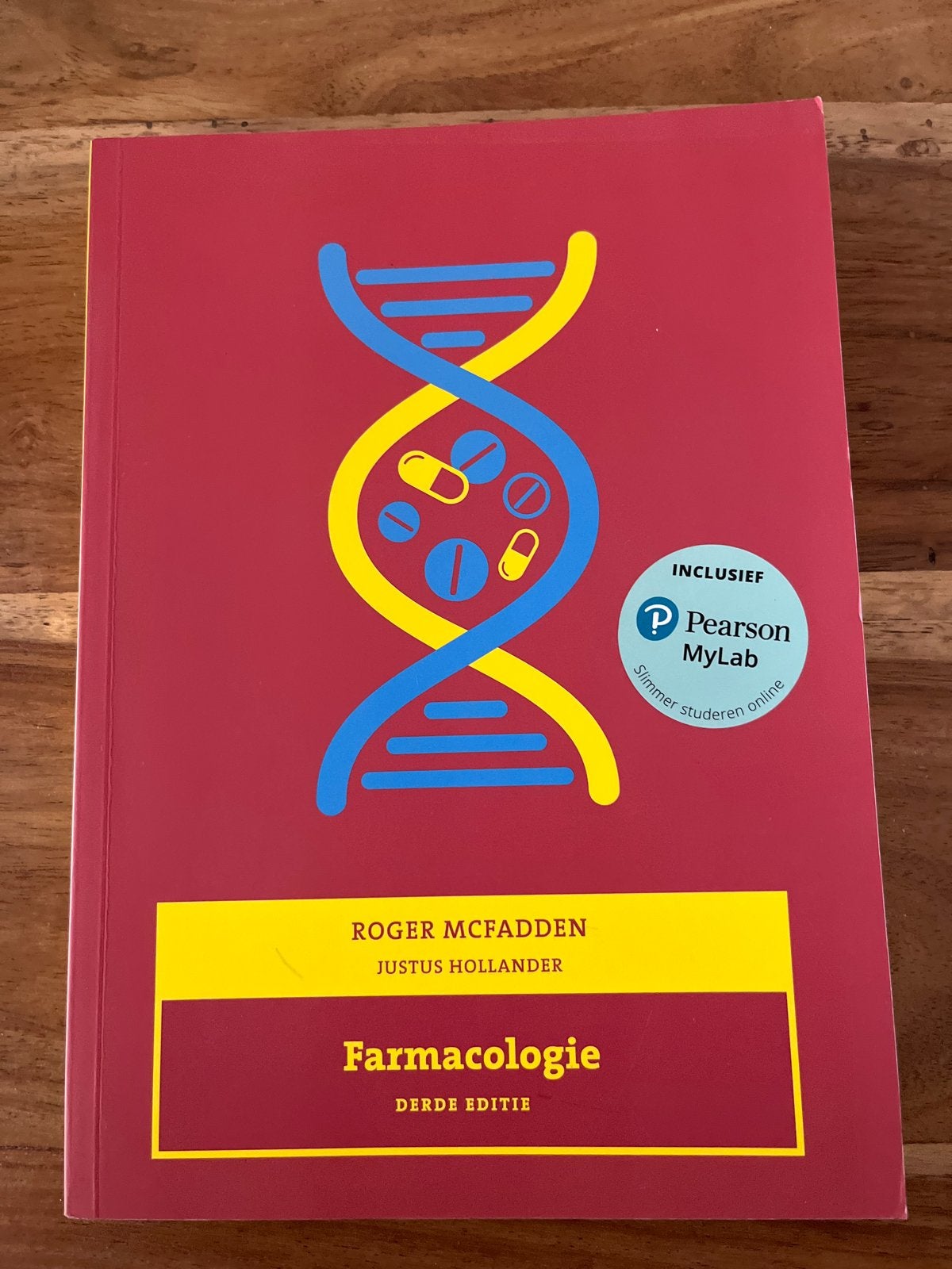 Farmacologie Derde Editie - Roger McFadden & Justus Hollande, Ophalen of Verzenden, Beta, Zo goed als nieuw, HBO