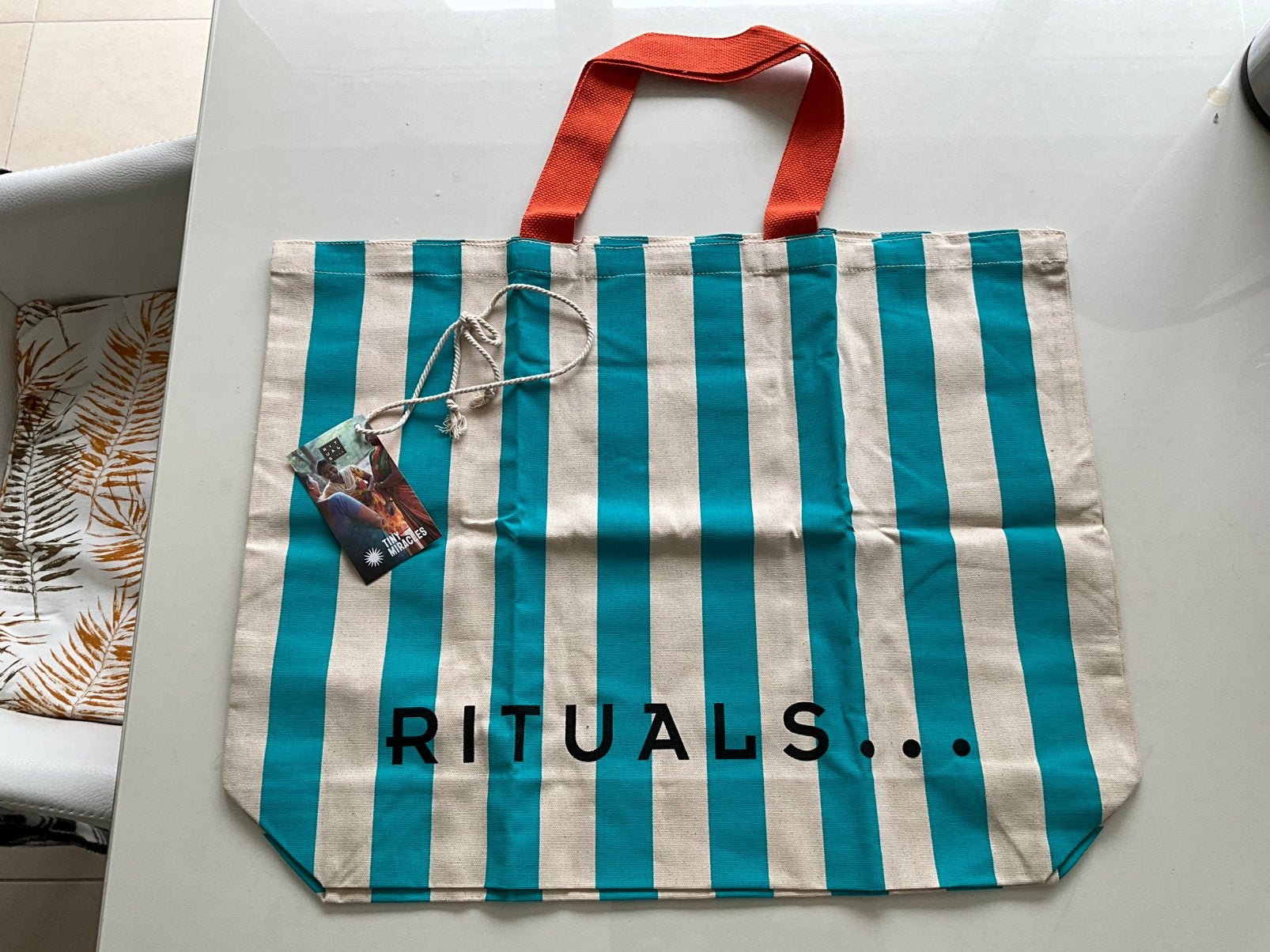 NIEUW: Rituals XL Luxe Strandtas / Schoudertas Tiny Miracles, Ophalen of Verzenden, Zo goed als nieuw