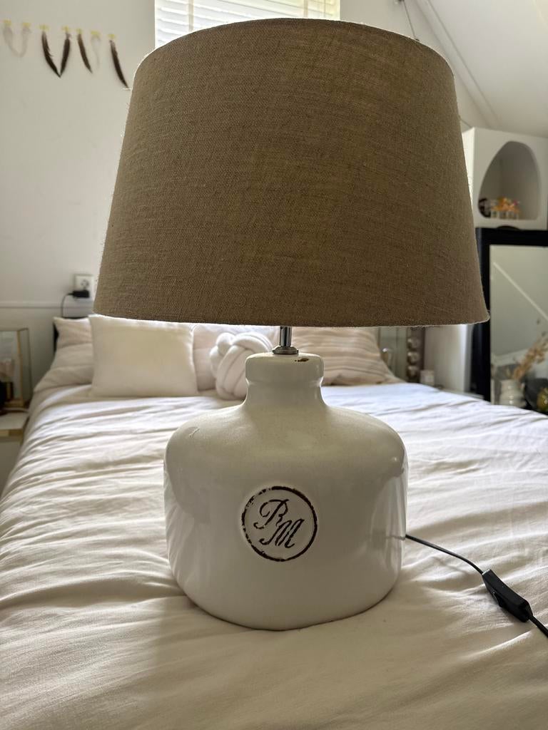 Riviera Maison tafellamp, Huis en Inrichting, Lampen | Tafellampen, Ophalen, Gebruikt, Stof, Minder dan 50 cm