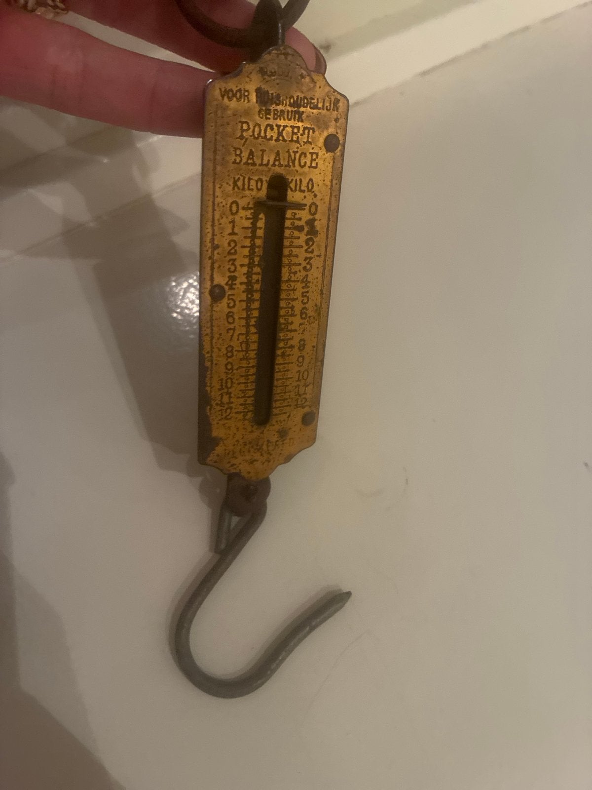 Antieke Pocket Balance Weegschaal - Voor Huishoudelijk Gebru, Antiek en Kunst, Ophalen