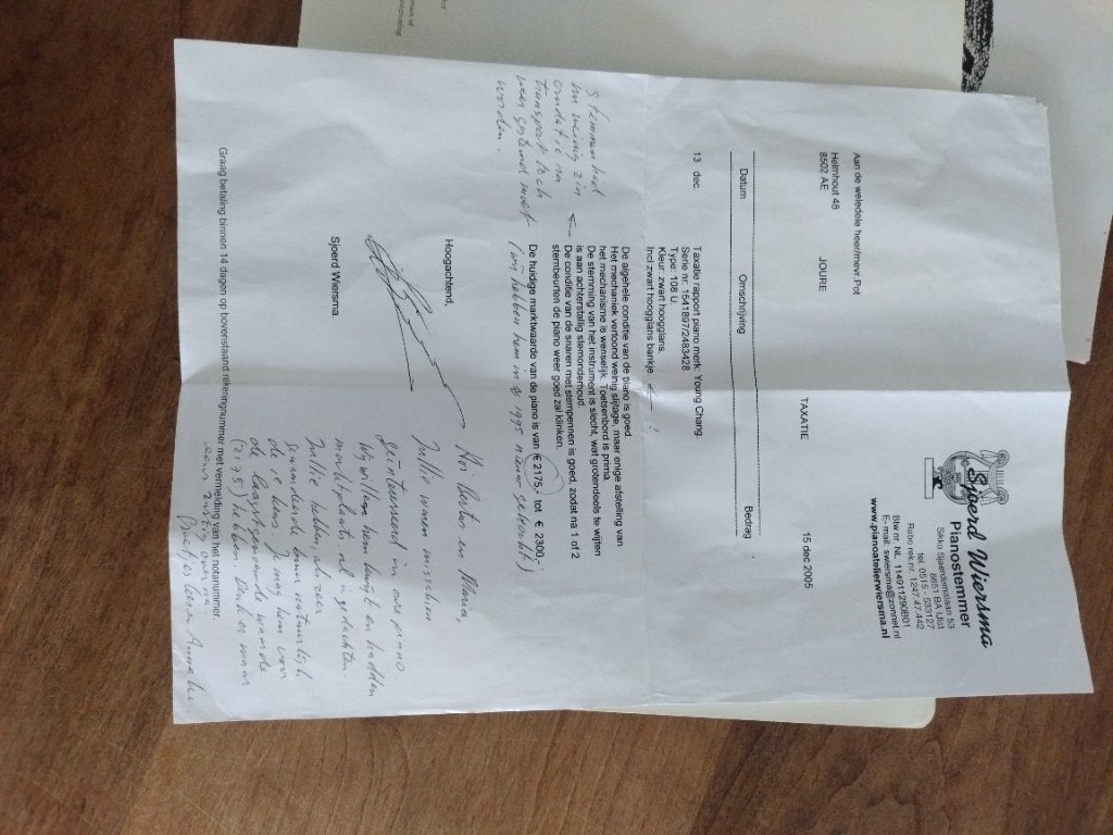 Young Chang Piano, Muziek en Instrumenten, Ophalen, Gebruikt, Zwart, Piano