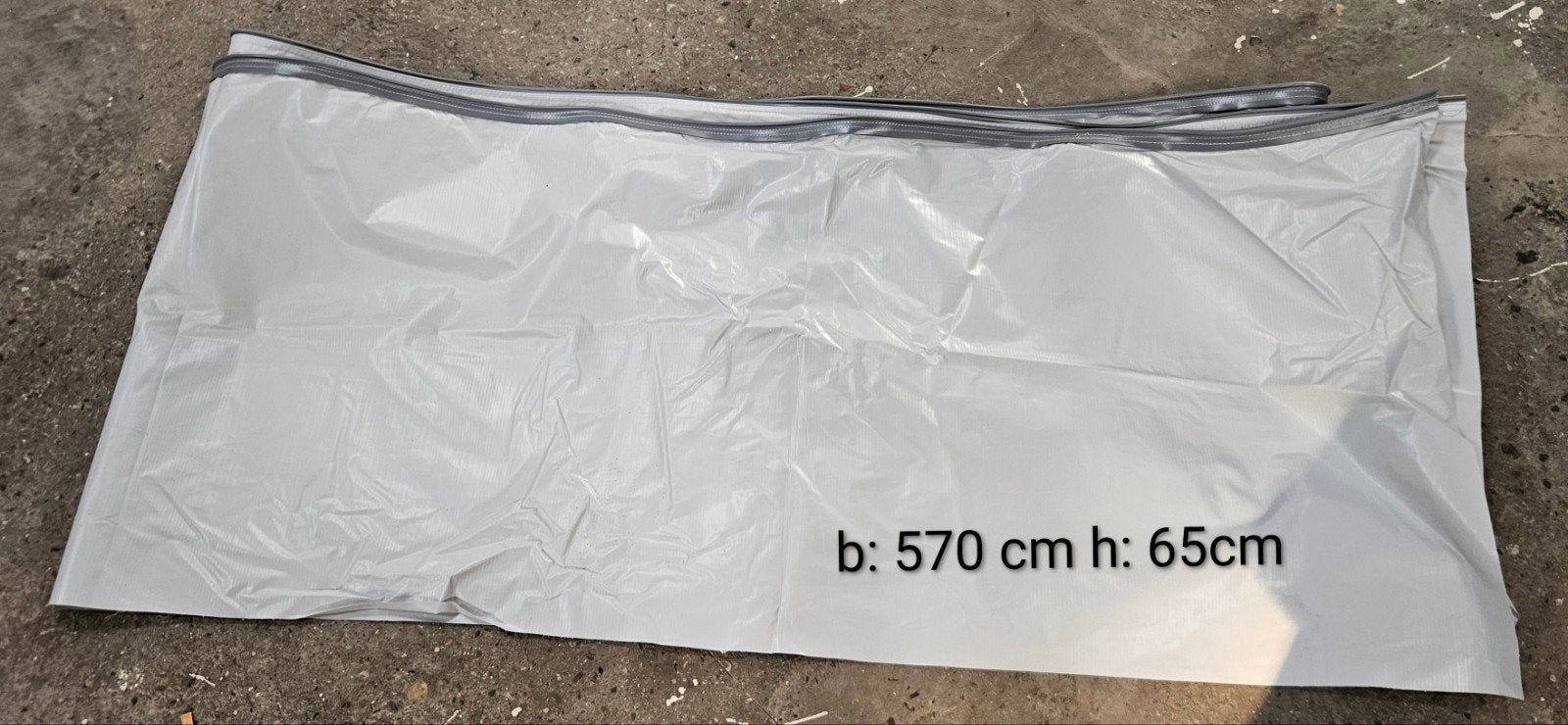 Tochtstrook - 570 cm breed, 65 cm hoog, Caravans en Kamperen, Verzenden, Zo goed als nieuw