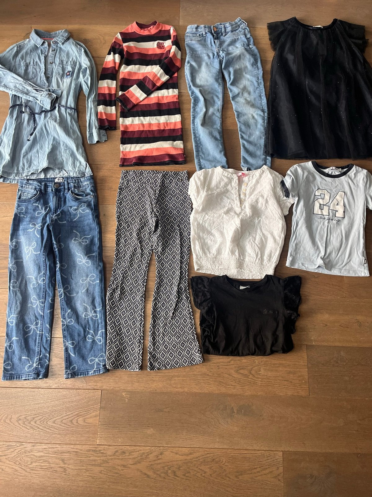 Kledingpakket diverse merken maat 128-134, Ophalen, Gebruikt, Meisje, Setje
