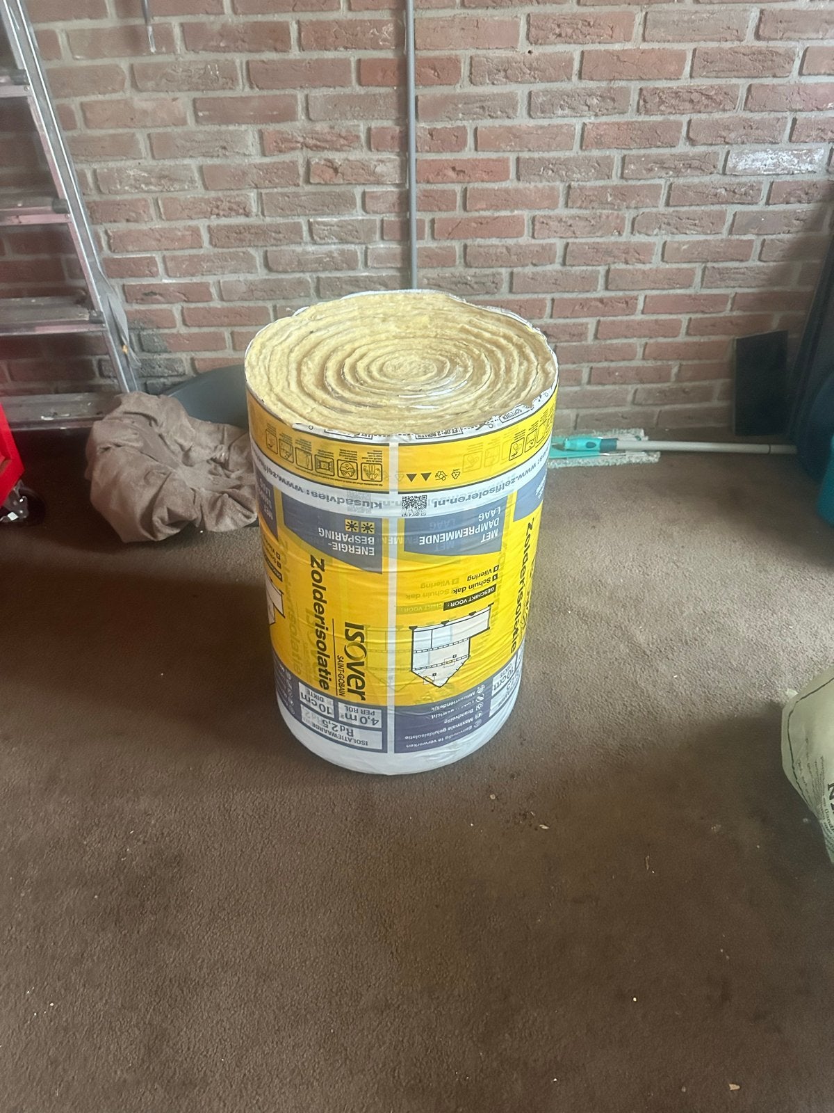 ISOVER Zolderisolatie Glaswol 4 m² - Nieuw, Dakisolatie, Nieuw, Ophalen of Verzenden, Minder dan 5 m²