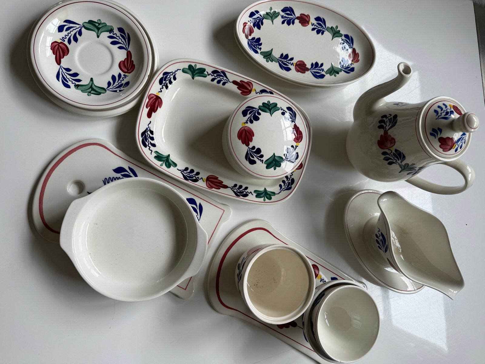 Boerenbont / Brabants bont servies, Huis en Inrichting, Keuken | Servies, Ophalen, Gebruikt, Keramiek, Landelijk/Boerenbont