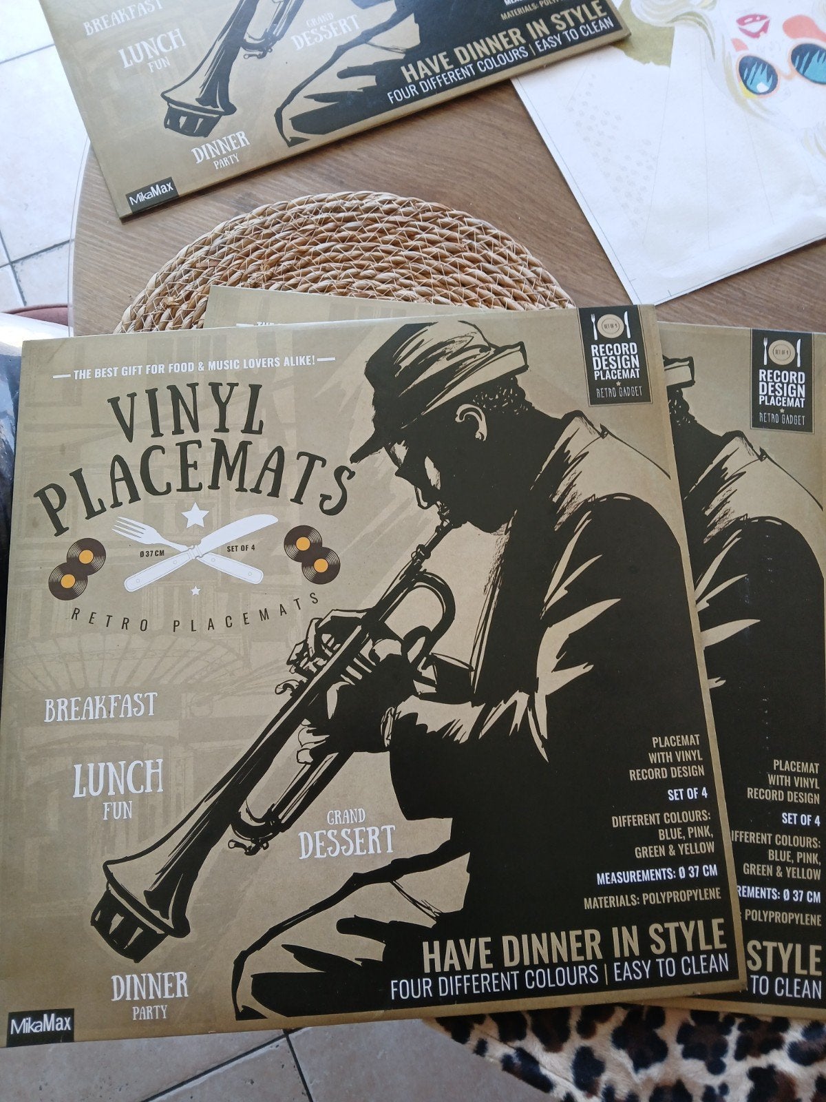 Vinyl placemats, Ophalen of Verzenden