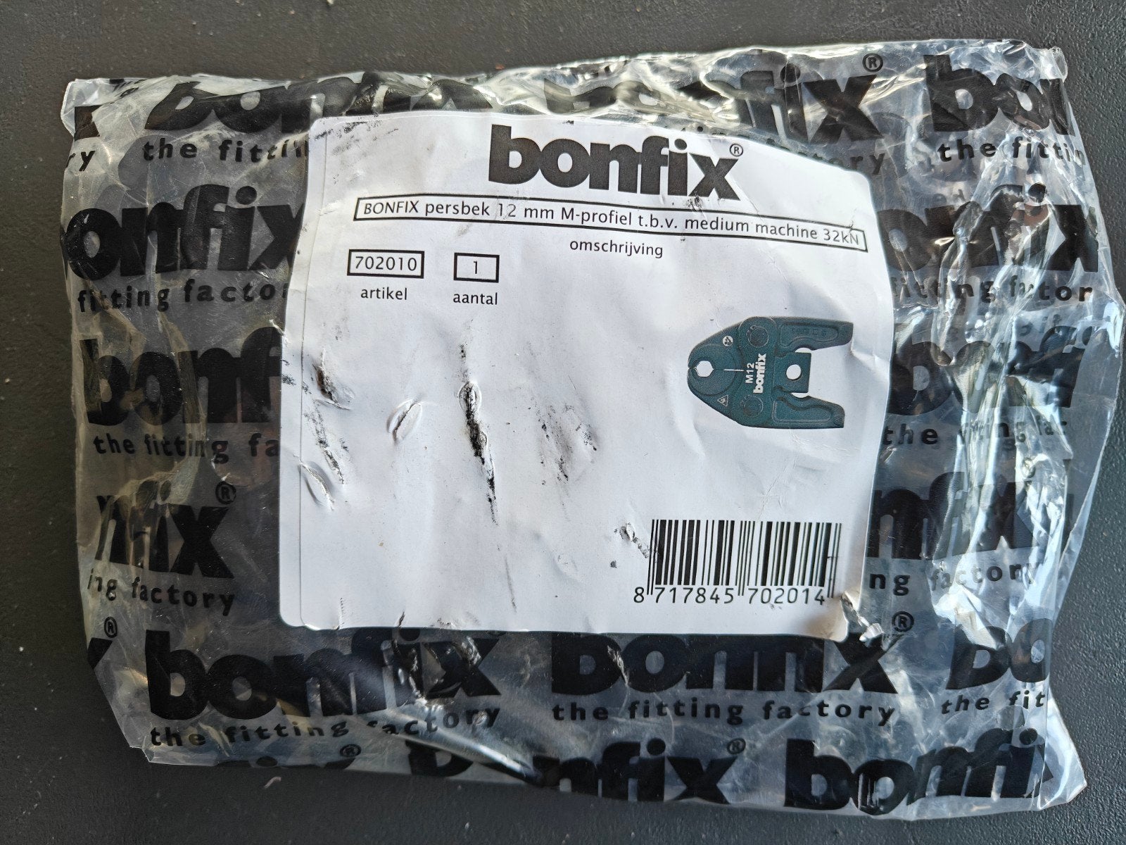 Bonfix M12 persbek 32 kN, Ophalen of Verzenden, Nieuw