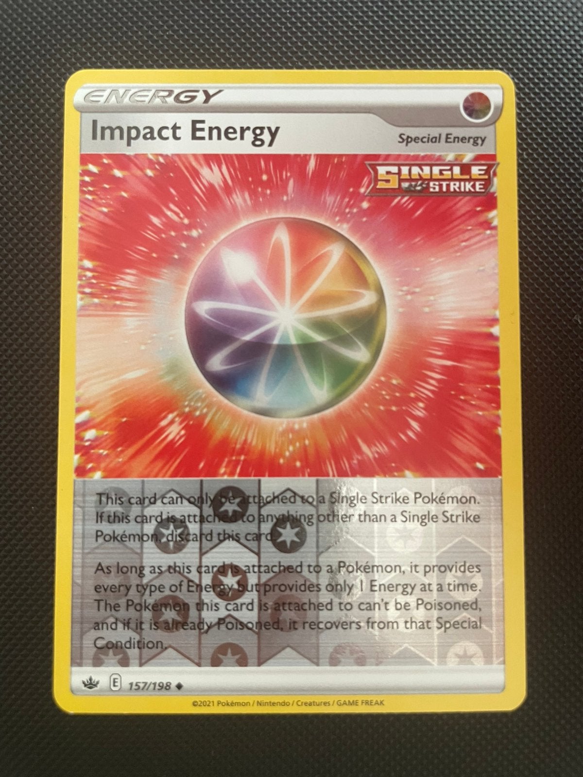 Impact Energy 157/198 Reverse Holo Chilling Reign, Verzenden, Zo goed als nieuw