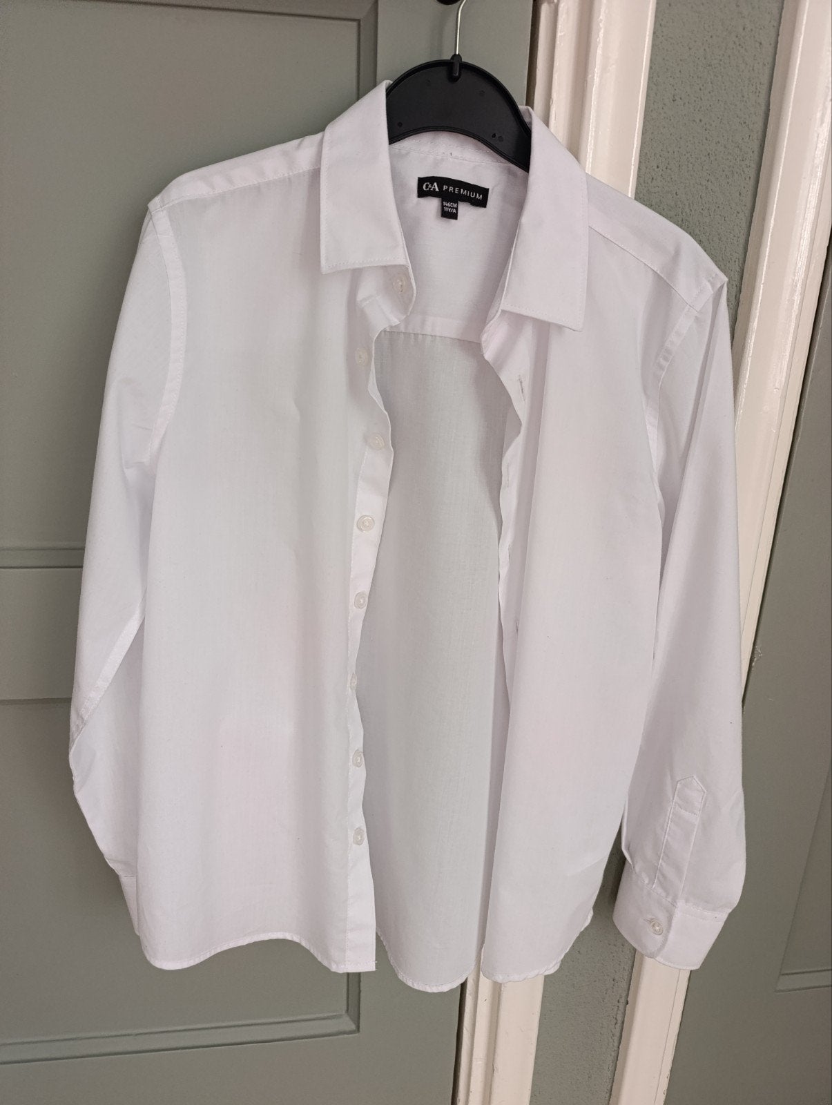 Witte blouse C&A Premium, maat 146, eenmaal gedragen, Kinderen en Baby's, Kinderkleding | Overige, Ophalen of Verzenden, Zo goed als nieuw