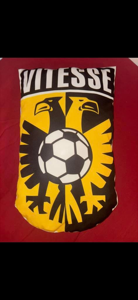 Vitesse Kussen - Voetbal Fan Kussen, Ophalen, Zo goed als nieuw, Overige materialen