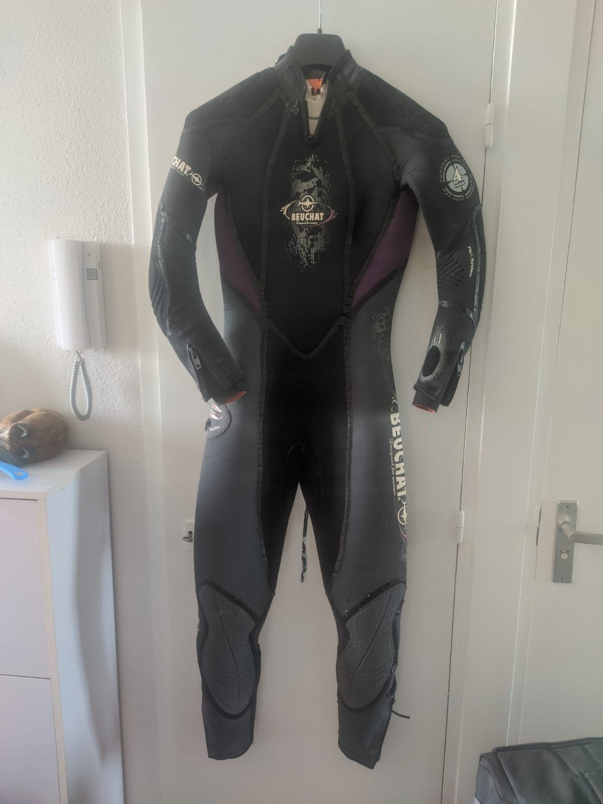 Duikpak Seuchat 7 mm met lichte beschadiging maat 36/38, Watersport en Boten, Duiken, Ophalen of Verzenden, Gebruikt, Duikpak