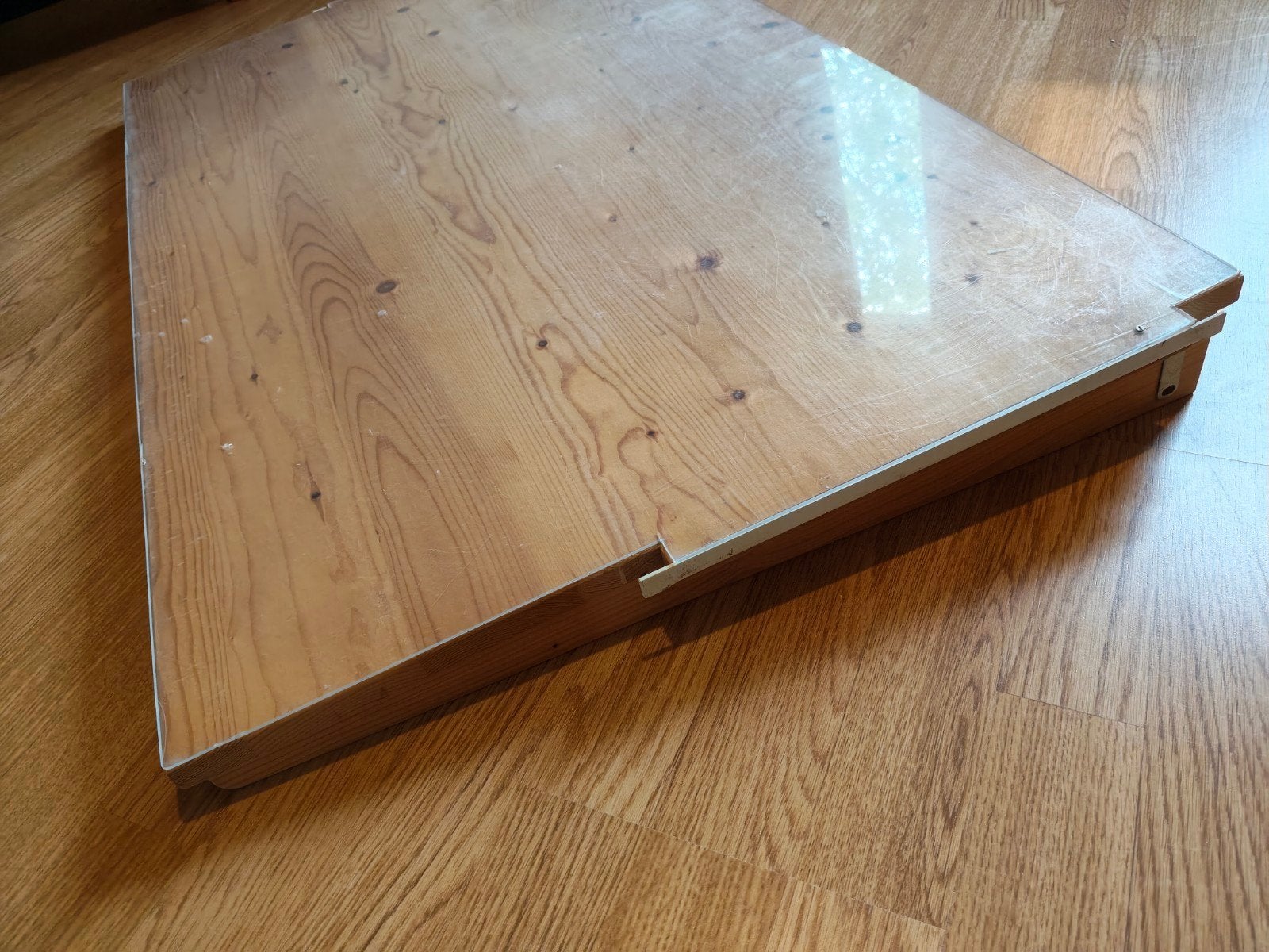 Lundia uitspringend schap blank gelakt 100x60cm, Ophalen, Gebruikt