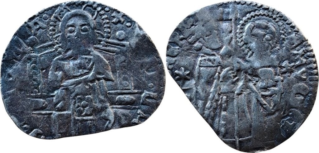 Grosso (matapan) 1382 tot 1400, Venetie (Venier), Verzenden, Italië, Losse munt, Zilver