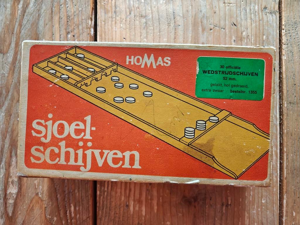 Wedstrijd sjoelschijven., Hobby en Vrije tijd, Gezelschapsspellen | Overige, Ophalen of Verzenden, Homas., Homas., Homas.