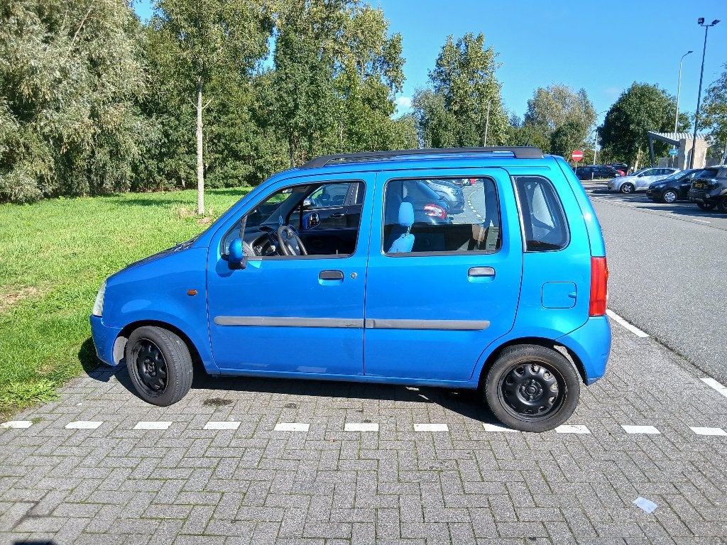 Opel Agila 1.2 I 16V 2000 Blauw apk 27-02-2027, foto 3