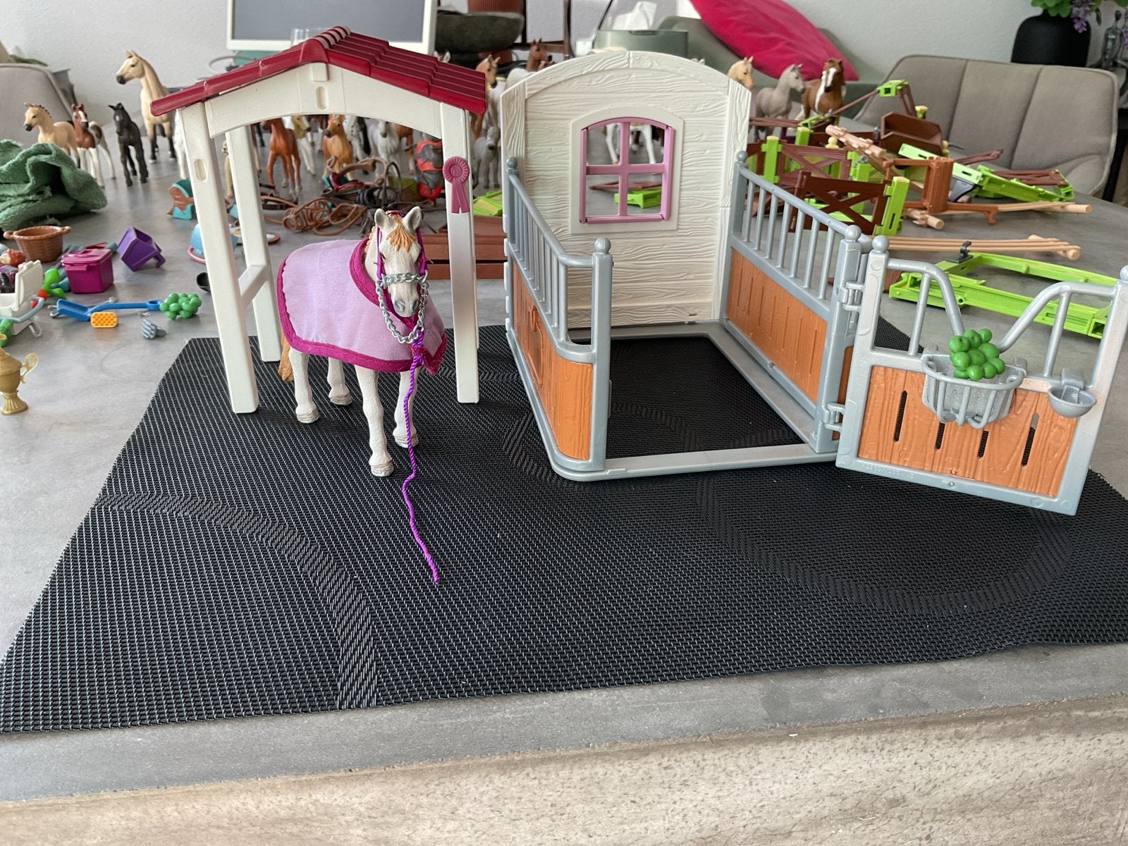 Schleich paardenbox met Lusitano, Ophalen of Verzenden, Gebruikt
