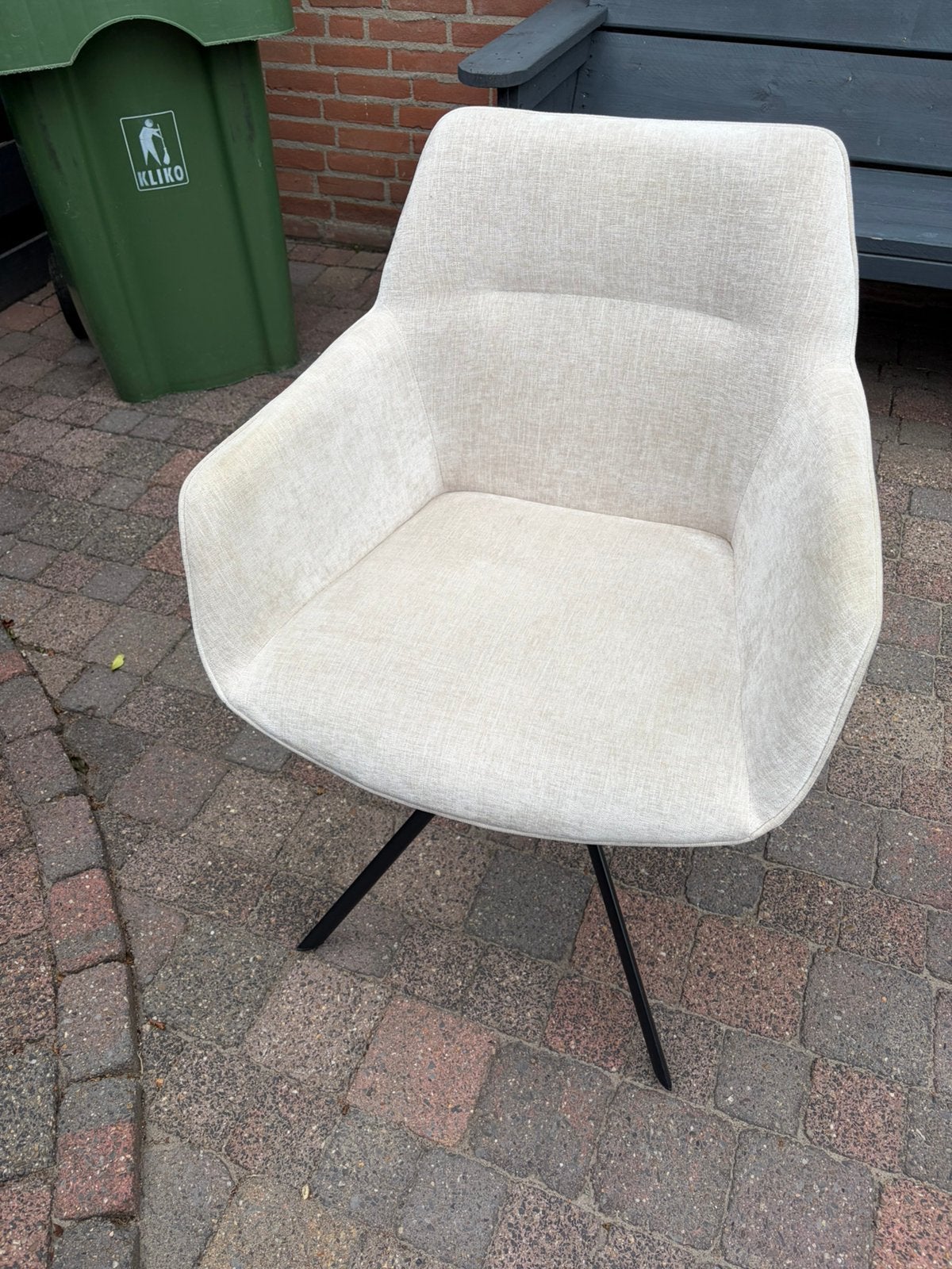 Stoel johnson van lifestyle in ecru 3st, Ophalen, Gebruikt, Overige kleuren, Drie