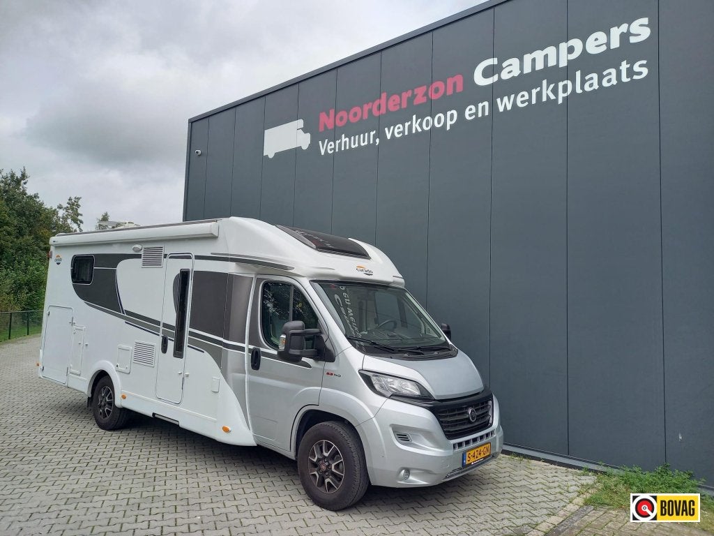 Carado T 447 - automaat - heel netjes, Caravans en Kamperen, Campers, Automaat, Ringverwarming, Fiat, Koelkast