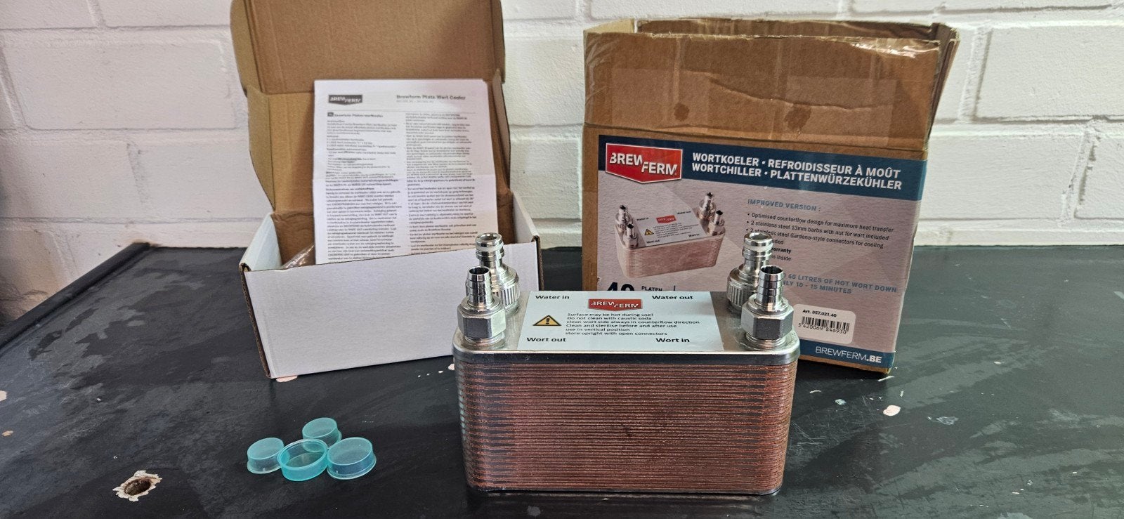 Brewferm wortkoeler 40 platen – zo goed als nieuw, Ophalen of Verzenden, Zo goed als nieuw