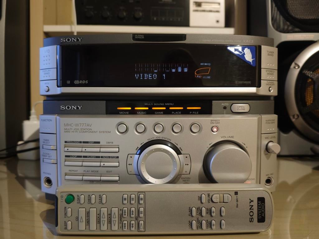 Sony MHC-W777AV Hi-Fi Systeem, Gebruikt, Tuner of Radio, Sony, Losse componenten