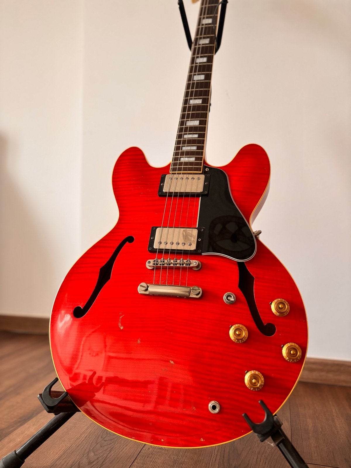 Stafford RSA-335 Semi-Hollow Body Gitaar (1992-1993), Ophalen of Verzenden, Gebruikt, Semi-solid body, Overige merken