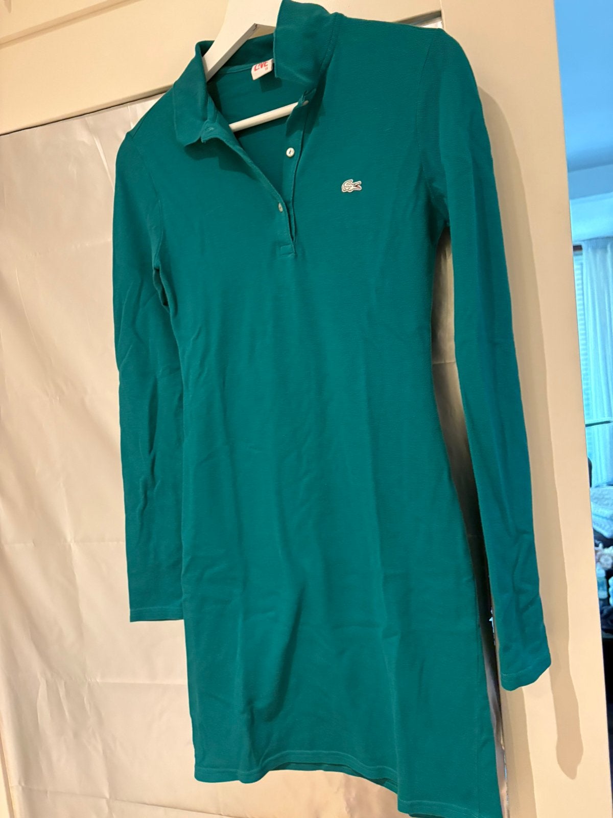 Lacoste Live polo jurk - Maat XS, Kleding | Dames, Ophalen of Verzenden, Zo goed als nieuw, Maat 34 (XS) of kleiner, Groen