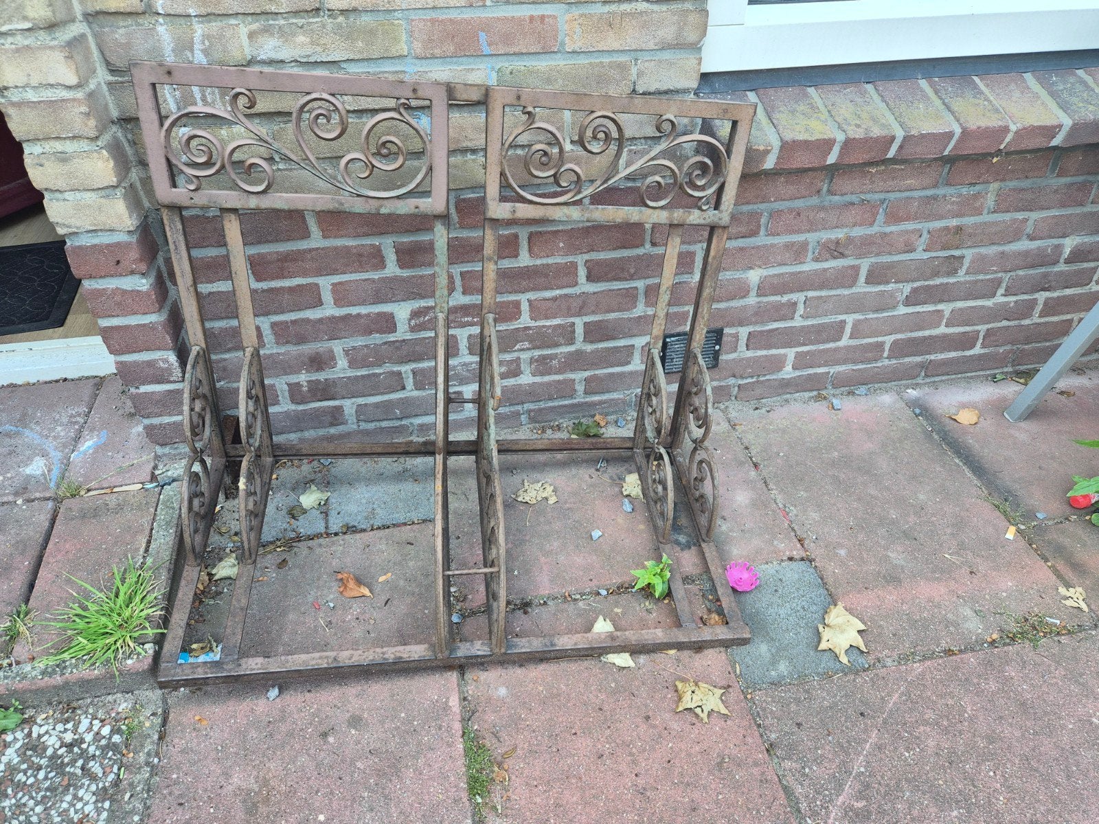 Brocante fietsenrek, Ophalen