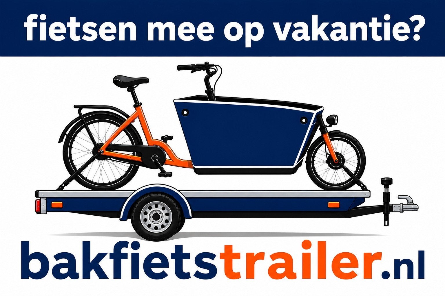 Bakfietsaanhanger te huur voor fietsen en bakfietsen, Ophalen of Verzenden