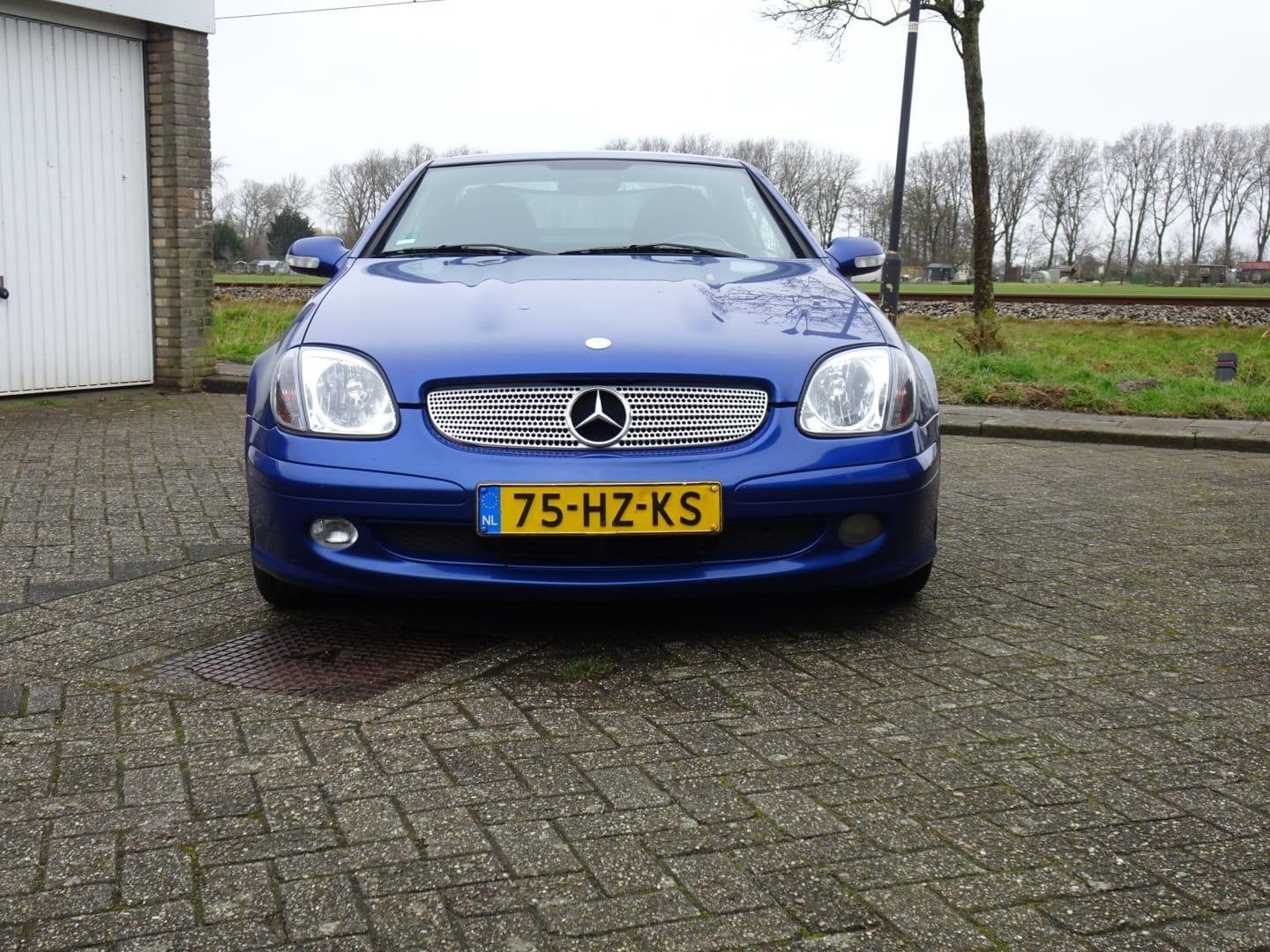 Mercedes-Benz SLK 2.0 Slk200 Kompr Roadster AUT 2002 Blauw, Auto's, Mercedes-Benz, Automaat, 1998 cc, Achterwielaandrijving, 4 cilinders