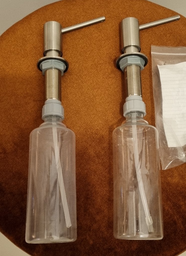 2x Walraven McAlpine Inbouw Zeepdispenser RVS in goede staat, Overige typen, Zilver, Ophalen of Verzenden, Zo goed als nieuw
