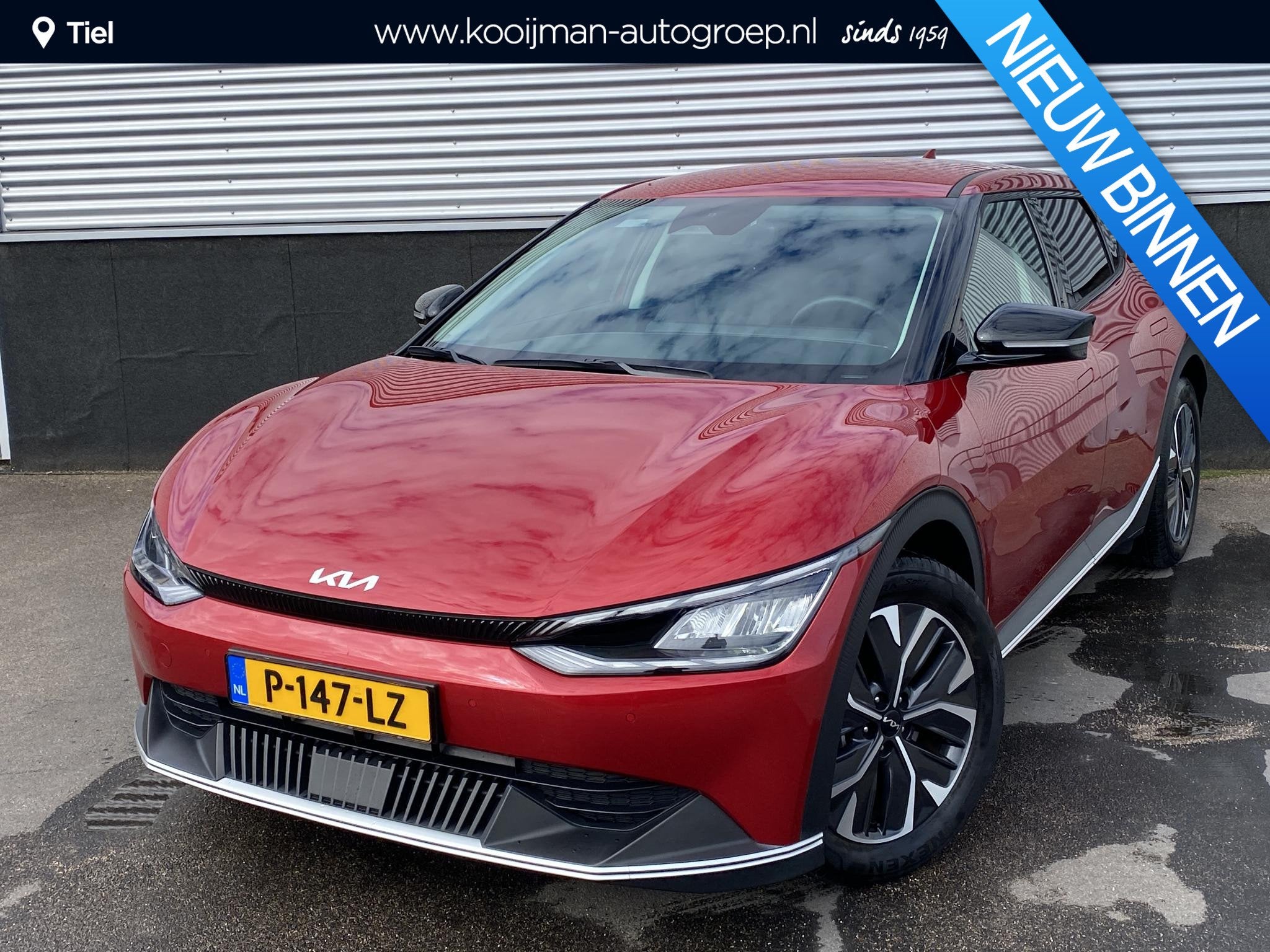 Kia EV6 Air 58 kWh Navigatie, dodehoekdetectie, stoel- & stu