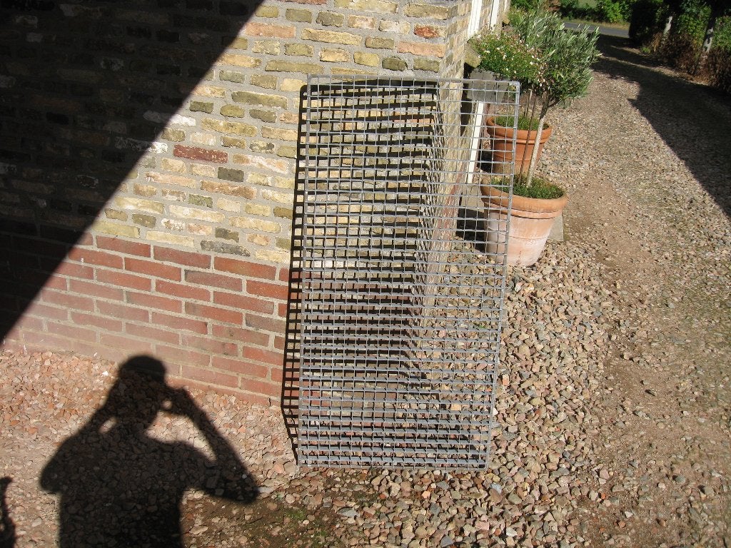 Gegalvaniseerd vloerrooster 120 x60 x 2,5 cm, Doe-het-zelf en Verbouw, Metalen, Ophalen, Zo goed als nieuw, IJzer