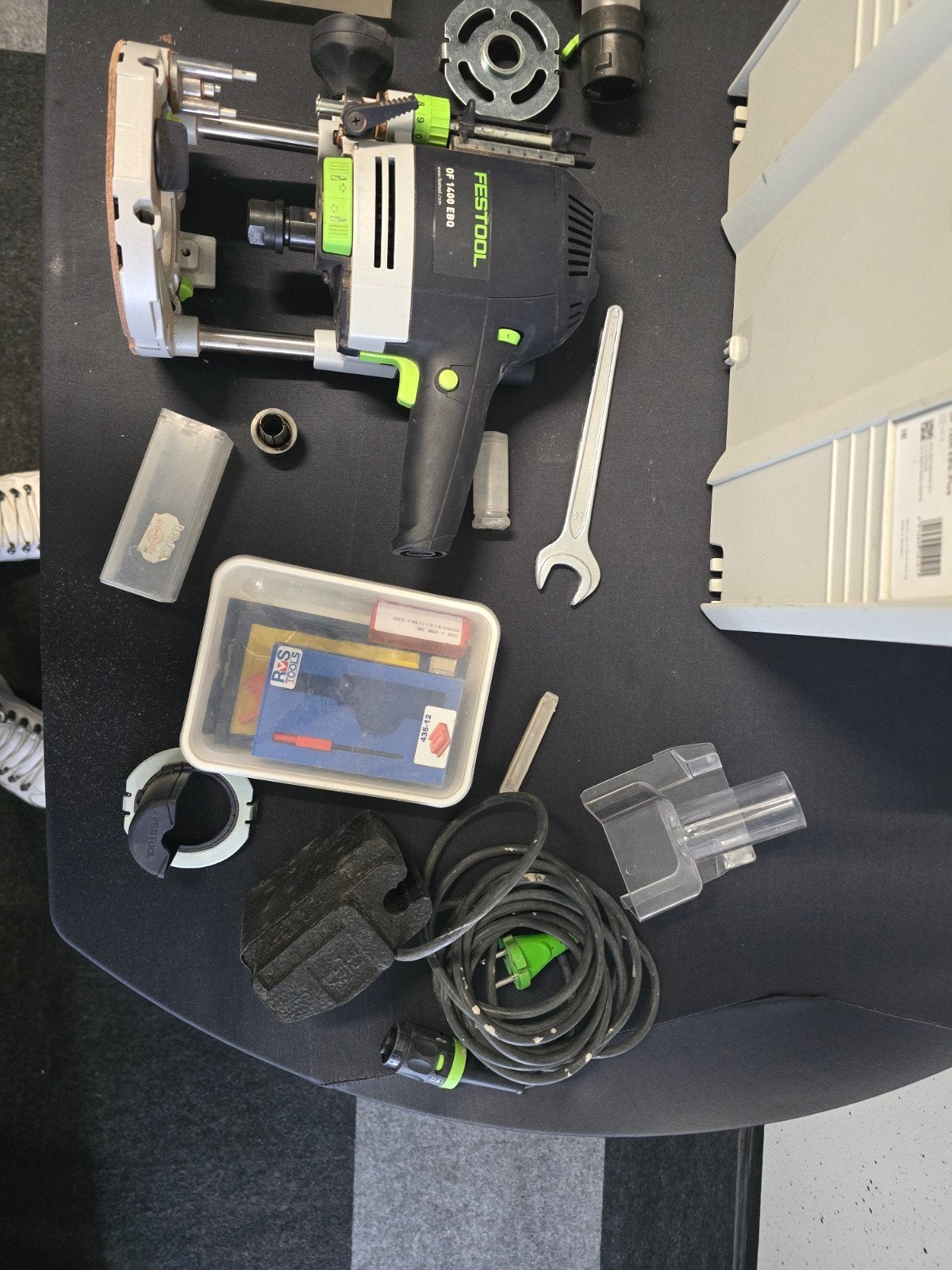 Festool OF 1400 EBQ Bovenfrees met accessoires, Ophalen, Gebruikt, Bovenfrees, Festool