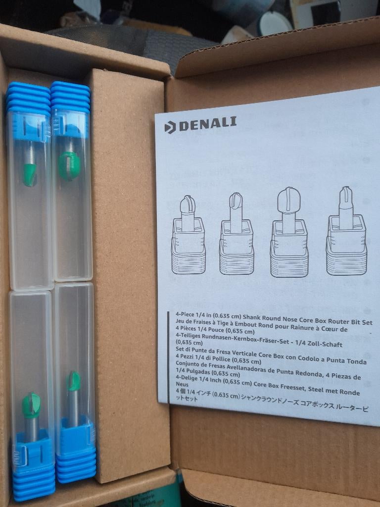 4st Profielfrees halfrond voor hout 4 maten, Denali Nieuw, Ophalen, Nieuw, Elektrisch, Bovenfrees