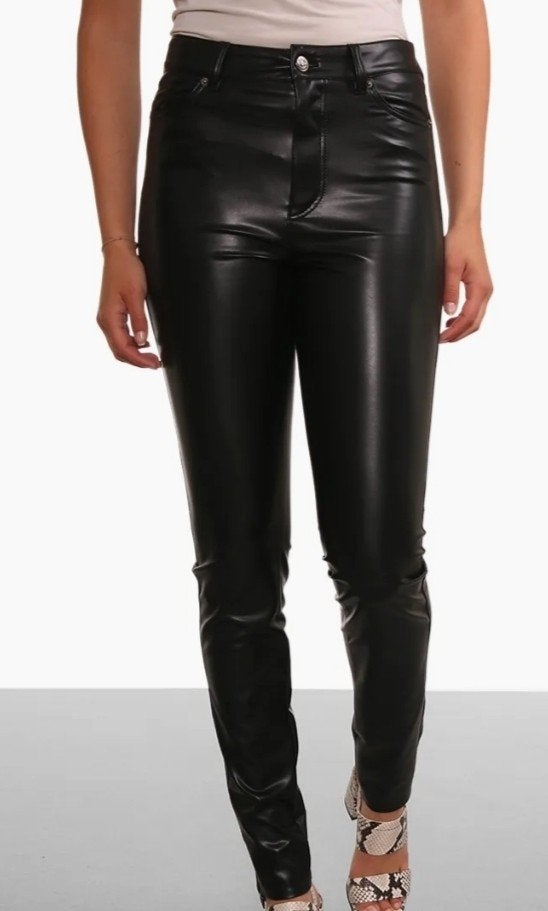 Marccain leatherlook zwart mt 5 (42) ZGAN, Kleding | Dames, Zwart, Maat 42/44 (L), Ophalen of Verzenden, Zo goed als nieuw