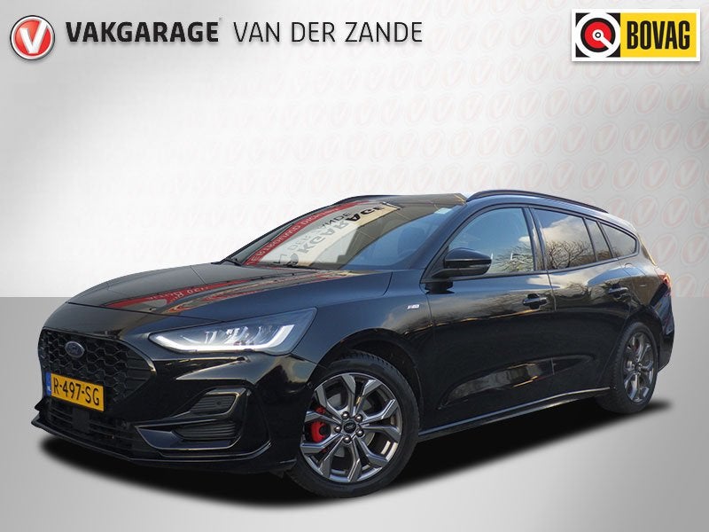 Ford FOCUS Wagon 1.0 EcoBoost Hybrid ST Line, NW Model, Came, Automatische klimaatregeling, Gebruikt, Zwart, Origineel Nederlands