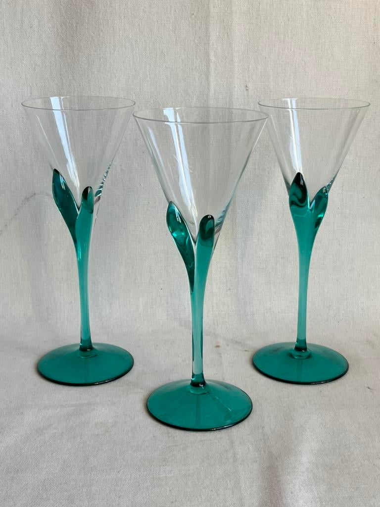 Luigi Bormioli “Florian Verde” champagneflûtes 3x, Verzamelen, Glas en Borrelglaasjes, Ophalen of Verzenden, Zo goed als nieuw