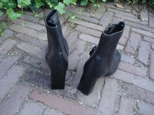 BLOKHAKLAARZEN ZWART 37 NIEUW GRATIS VERZENDING PER POST, Vintage Dressing, Zwart, Lage of Enkellaarzen, Nieuw