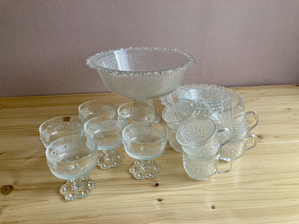17-delige Vintage Masserini Barocco Set – Bowl / Dessert, Ophalen of Verzenden