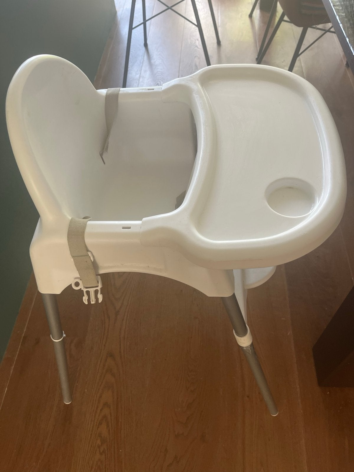 IKEA Antilop kinderstoel met afneembaar eetblad, Ophalen of Verzenden, Gebruikt, Overige typen, Gordel(s)