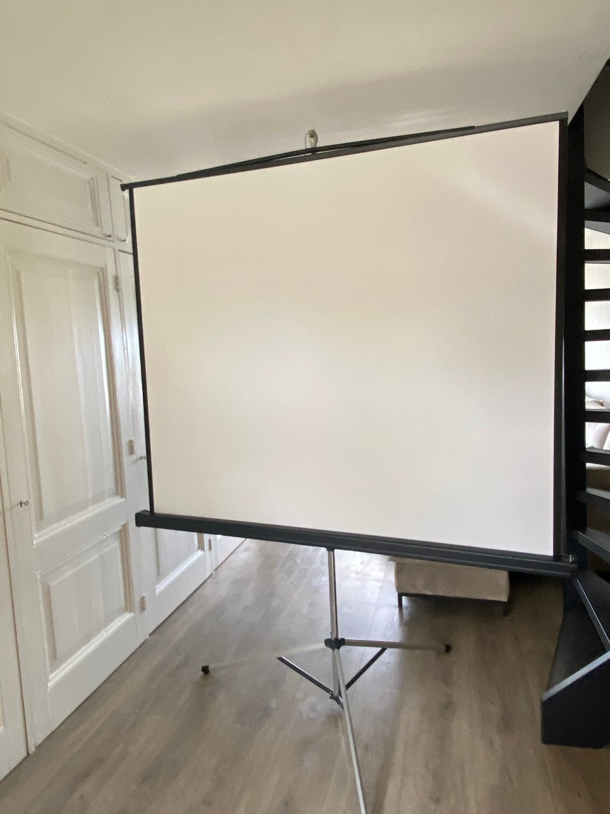 PROJECTA Projectiescherm 150x175 cm met statief, Ophalen, Zo goed als nieuw