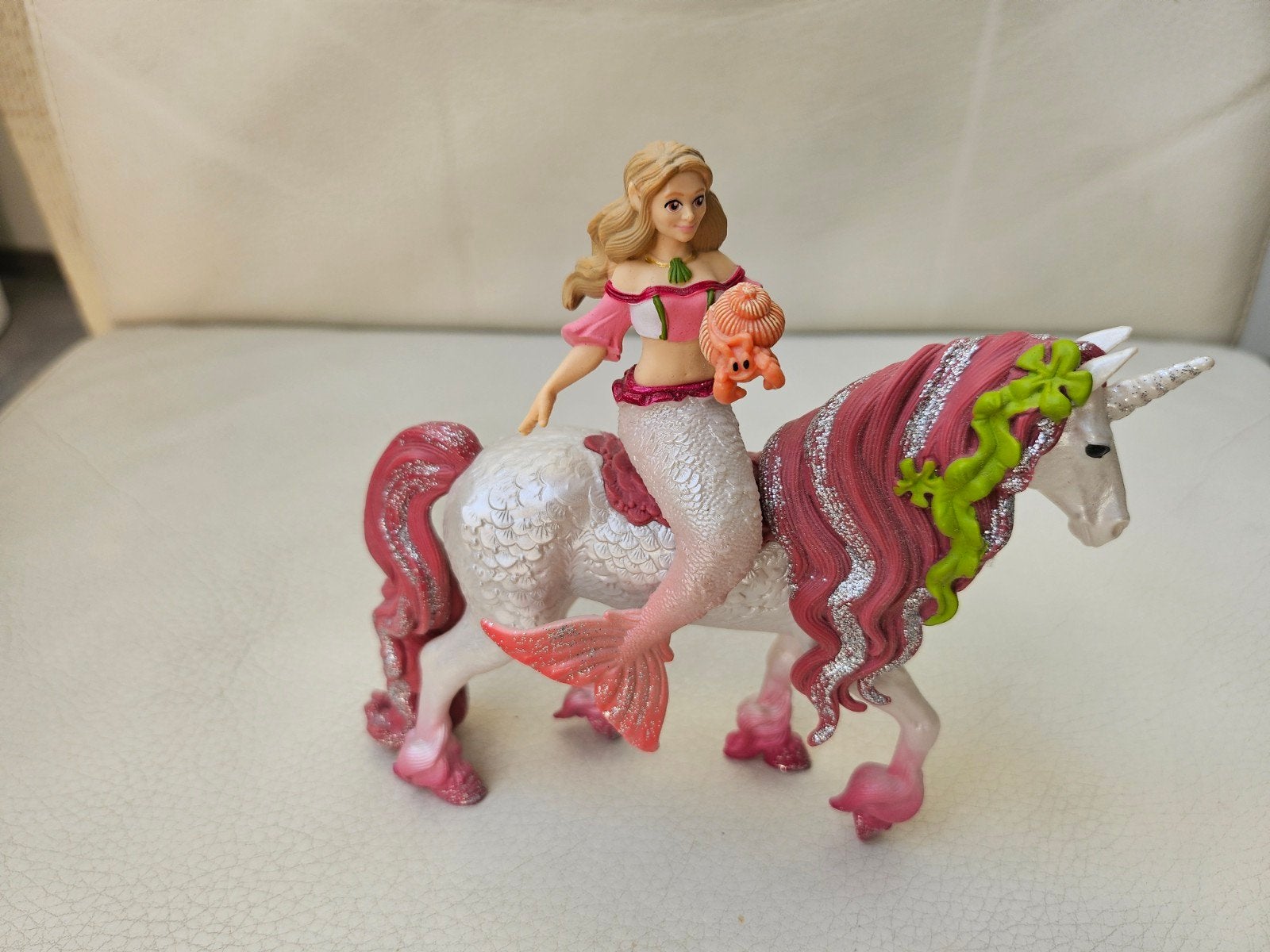 Schleich 70593 Zeemeermin Feya op onderwater Eenhoorn, Ophalen of Verzenden, Zo goed als nieuw, Meisje