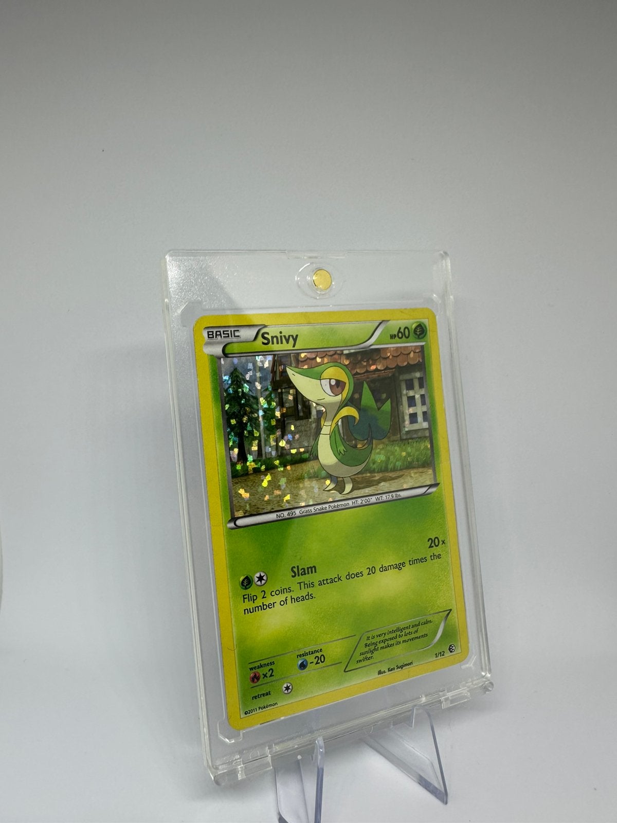 snivy pokemon card mcdonalds 2021 Pokmon McDonald's Collection 5/25 CGC 9 Mint  Oblivion Collectibles Colorless Slam (20) Flip 2 coins Snivy 2021 McDonald's 25th Anniversary