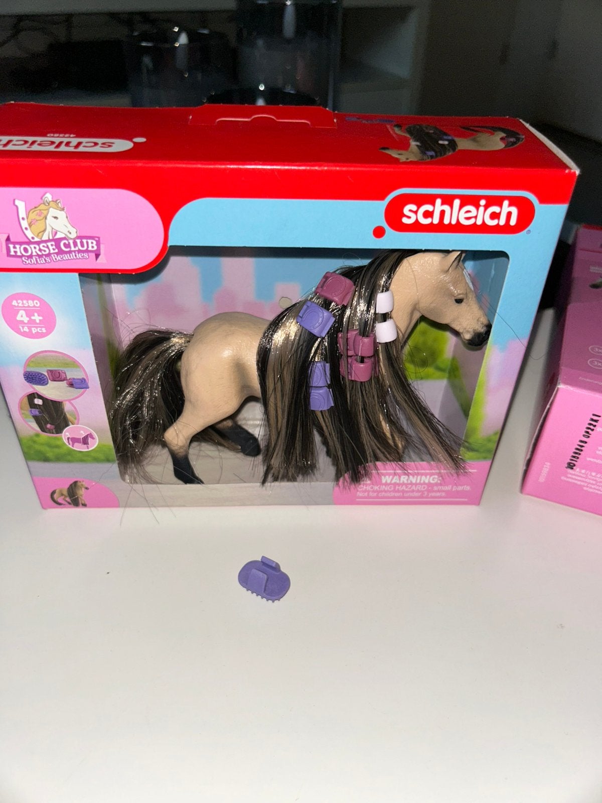 Schleich 42580 paard met haren en speldjes, Ophalen of Verzenden, Zo goed als nieuw, Paard, Beeldje of Figuurtje